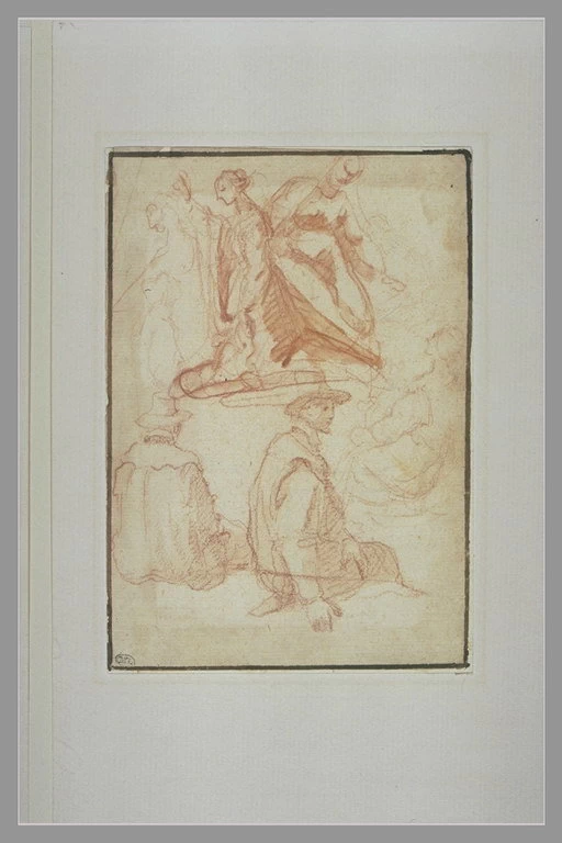 Due uomini seduti con il cappello in testa - Museo del Louvre, Parigi